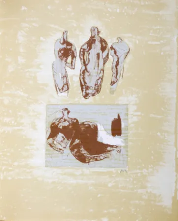 石版画 Moore - La Poesie: Ideas from a Sketchbook (C. 324)