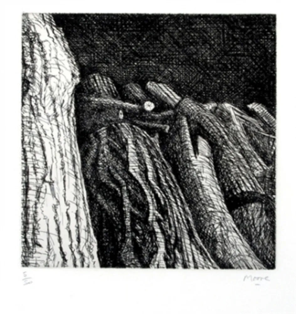 版画 Moore - Log Pile II