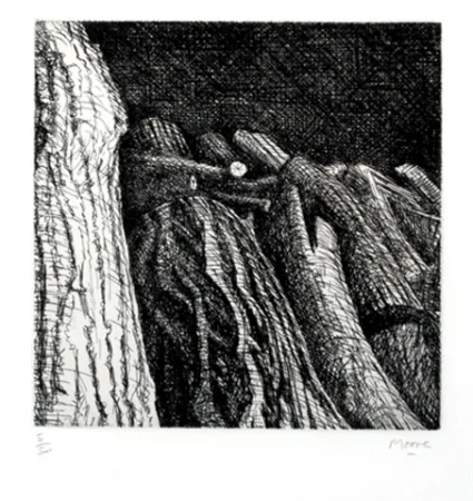 版画 Moore - Log Pile II