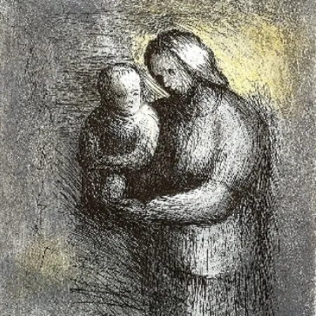 蚀刻飞尘法 Moore - Mother & Child I