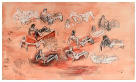 复数作品 Moore - Reclining Figures