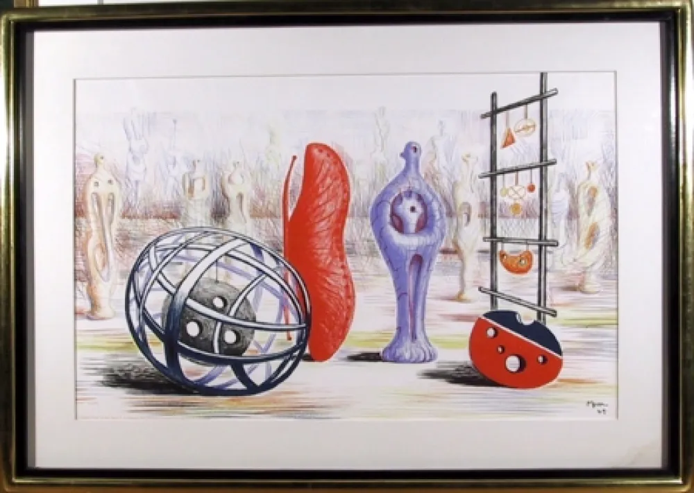 石版画 Moore - Sculptural Objects