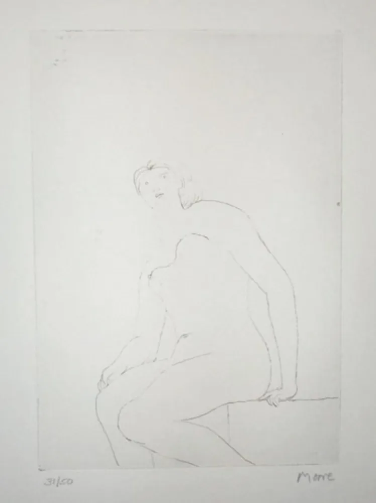 复数作品 Moore - Seated Nude