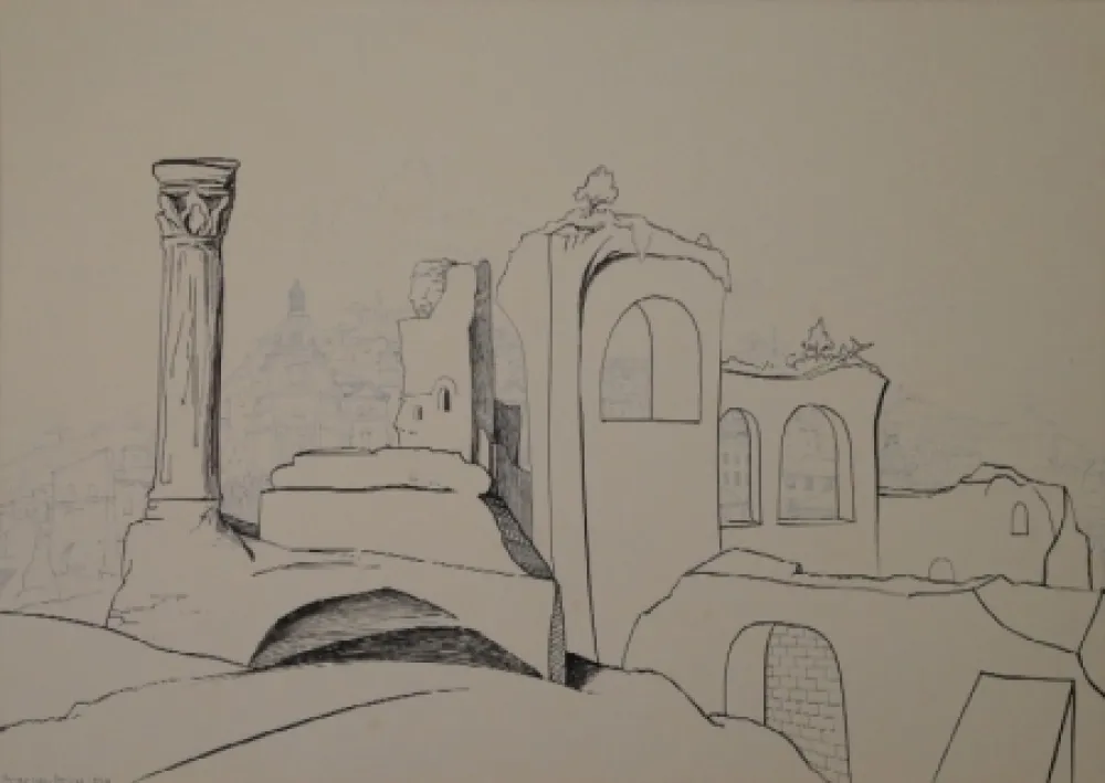 单版画 Moos - Römische Erinnerung