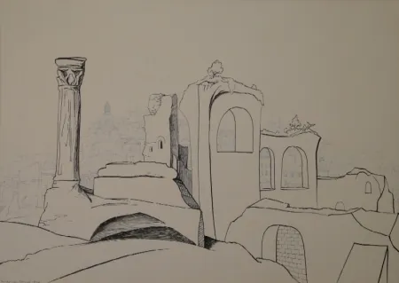 单版画 Moos - Römische Erinnerung