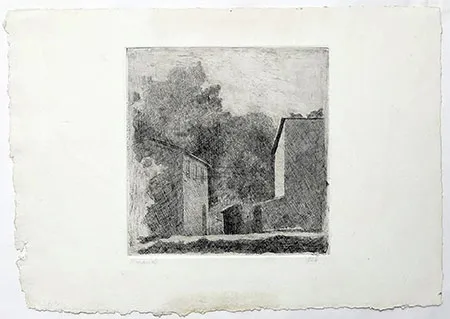 版画 Morandi - Paysage