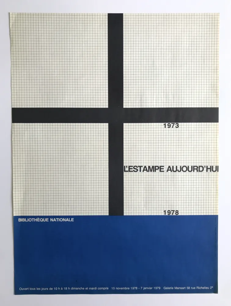 海报 Morellet - Bibliothèque nationale / L'estampe aujourd'hui : 1973-1978
