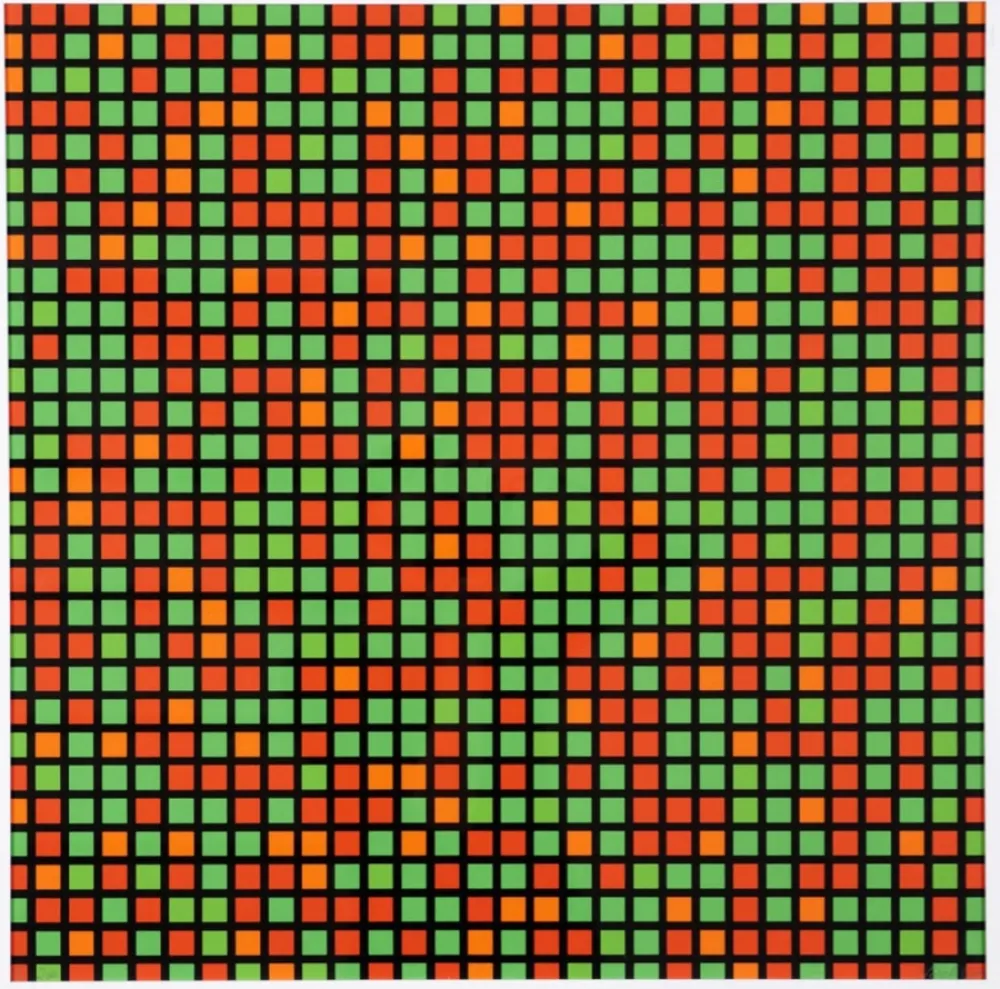 复数作品 Morellet - Chartres - vert orange