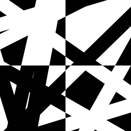 石版画 Morellet - Pis & plis