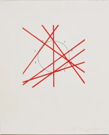 石版画 Morellet - SYSTEMES, HASARD ET TELEPHONE