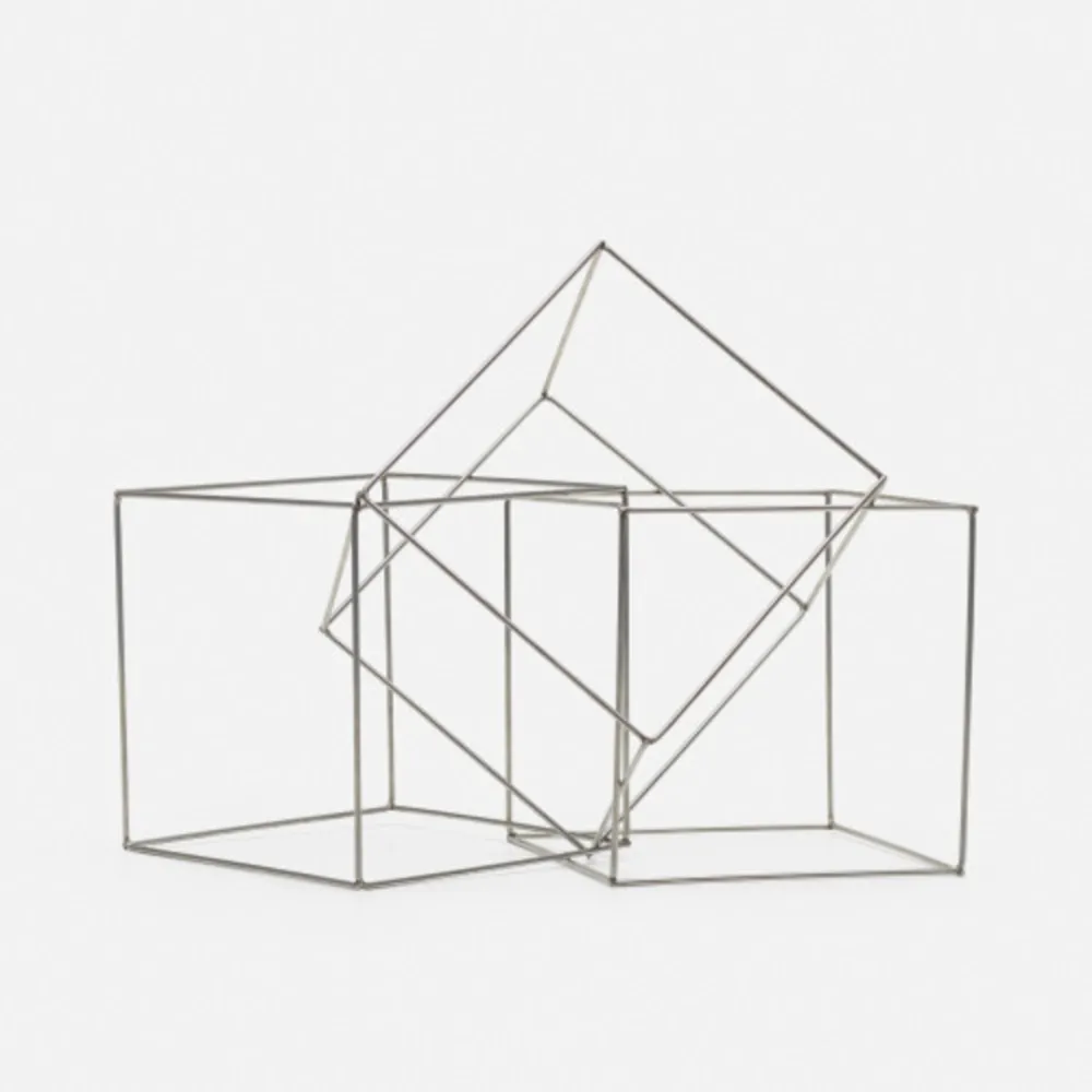 复数作品 Morellet - Trois cubes imbriqués