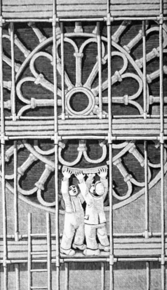 木刻 Morena - Il restauro