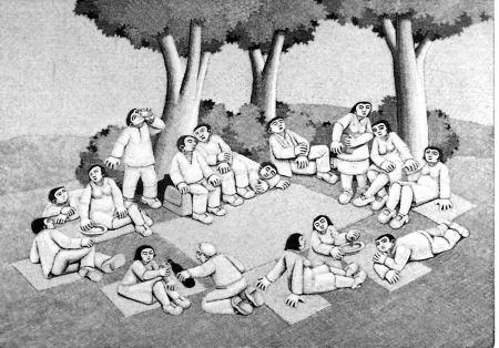 木刻 Morena - La scampagnata