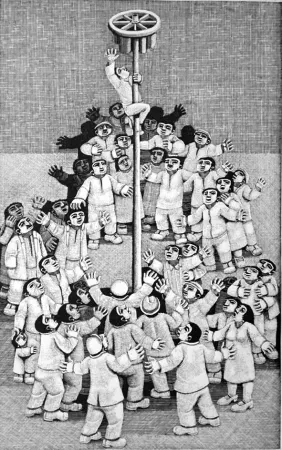 木刻 Morena - L'albero della cuccagna