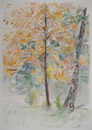 石版画 Morisot - Automne