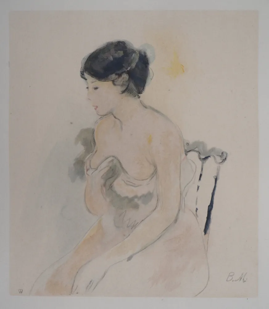 石版画 Morisot - Jeune femme décolletée
