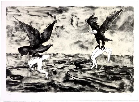 石版画 Mørkeberg - Sans titre 