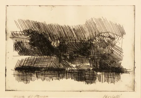 版画 Morlotti - SENZA TITOLO