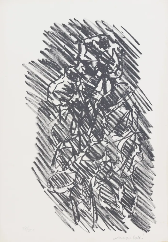 石版画 Morlotti - SENZA TITOLO