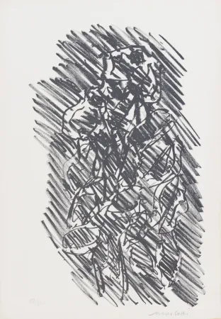 石版画 Morlotti - SENZA TITOLO