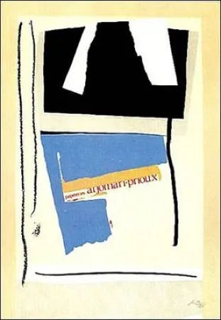 石版画 Motherwell - America La France Variation V