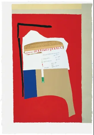 石版画 Motherwell - America-La France Variations I