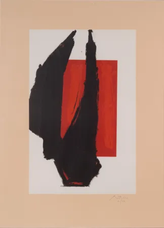 石版画 Motherwell - Art 1981 Chicago Print