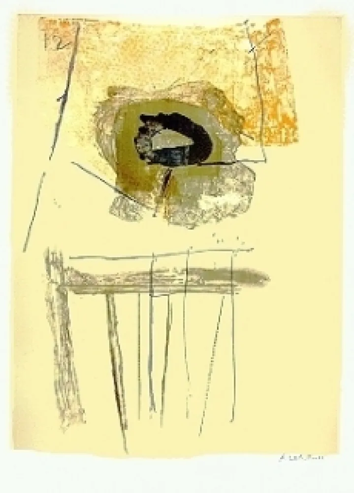 石版画 Motherwell - Chair