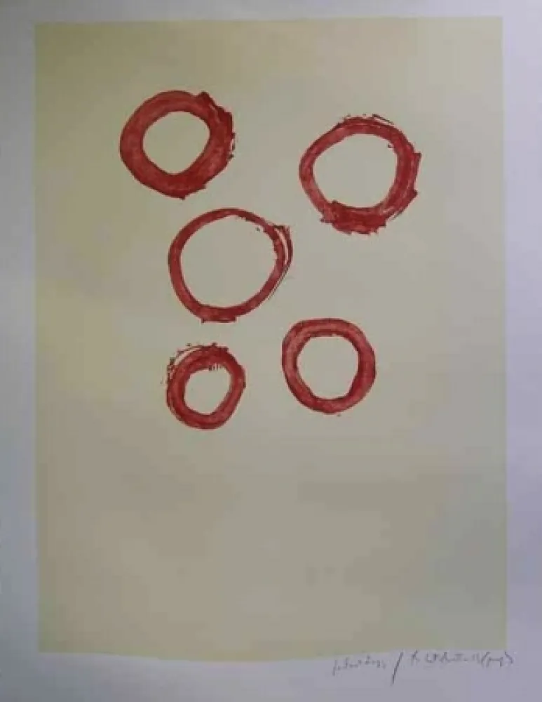 石版画 Motherwell - Circles