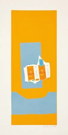 石版画 Motherwell - Harvest, with Blue Shadow