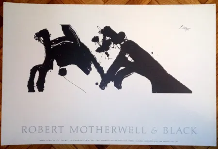 海报 Motherwell - Robert Motherwell & Black