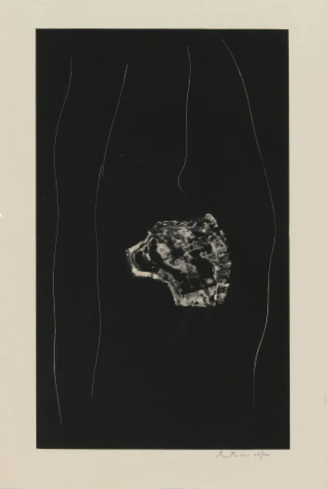 石版画 Motherwell - Soot-Black Stone, #3
