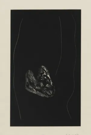 石版画 Motherwell - Soot-Black Stone, #4