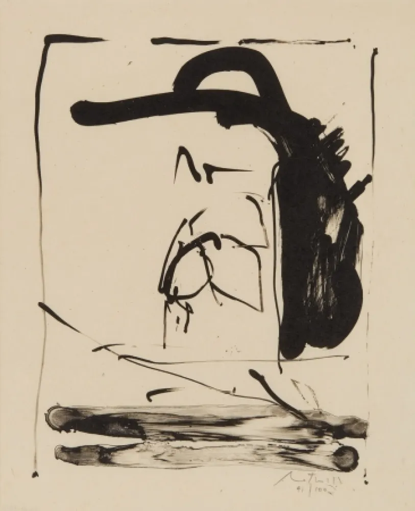 石版画 Motherwell - The Robinson Jeffers print