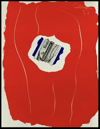 石版画 Motherwell - Tricolor 