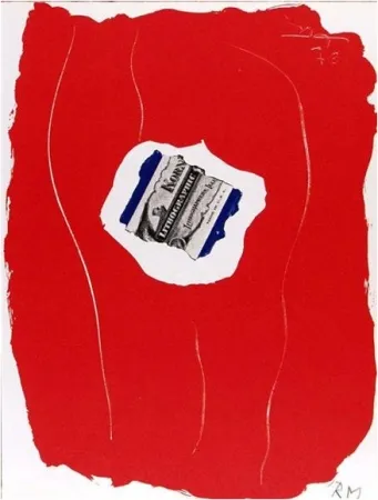 石版画 Motherwell - Tricolor