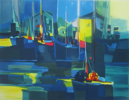 石版画 Mouly - Composition