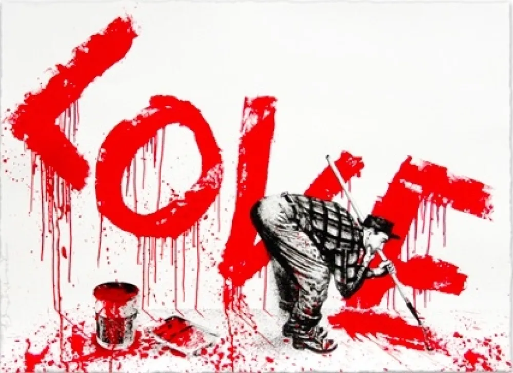 丝网印刷 Mr Brainwash - All You Need Is, 2018  