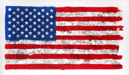 复数作品 Mr Brainwash - American flag