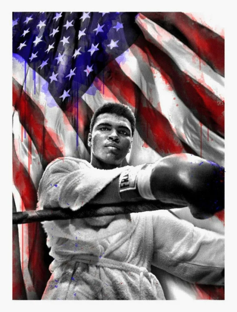 复数作品 Mr Brainwash - American Hero (Ali)