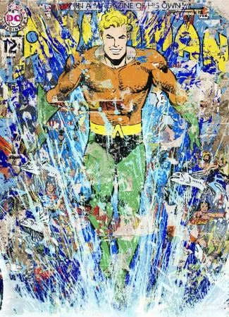 丝网印刷 Mr Brainwash - Aquaman