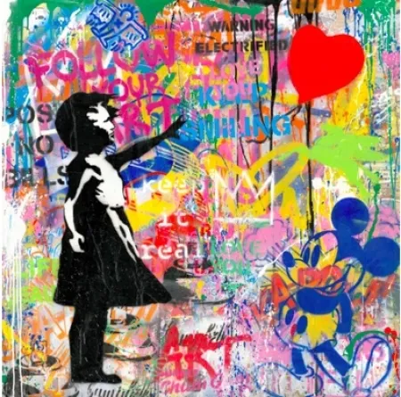 丝网印刷 Mr Brainwash -  Balloon Girl, 2020 