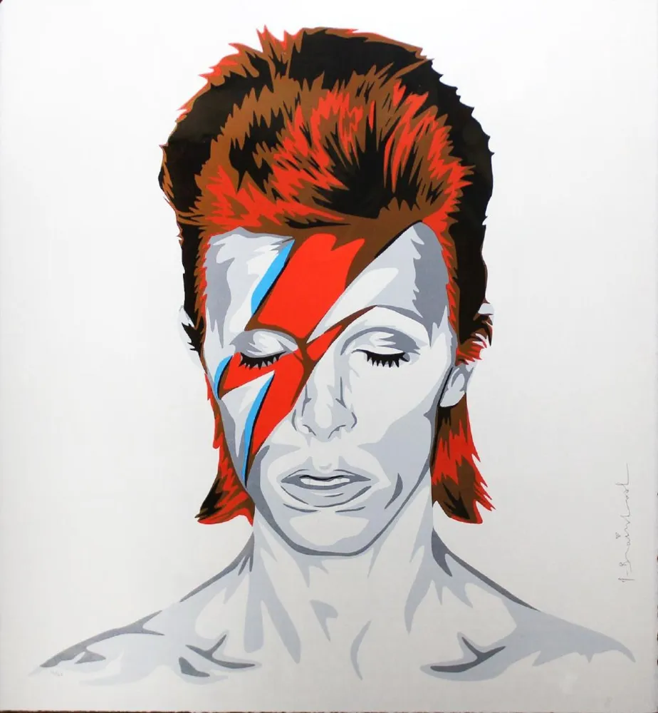 丝网印刷 Mr. Brainwash - Bowie