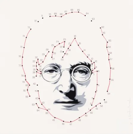 丝网印刷 Mr Brainwash - Connecting Lennon - Red