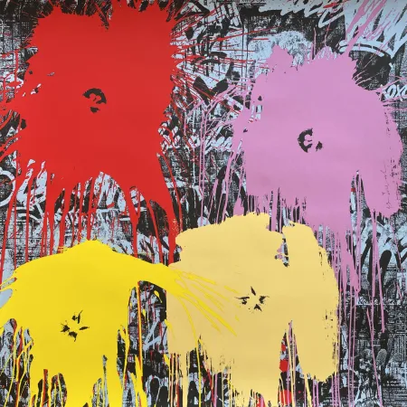 丝网印刷 Mr. Brainwash - Flowarh$ - II (C)