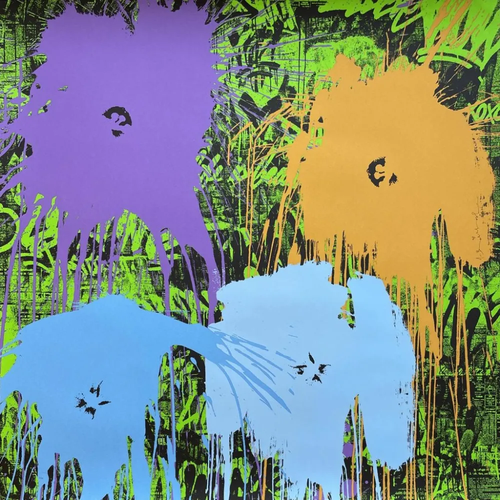 丝网印刷 Mr. Brainwash - Flowarh$ - II(A)