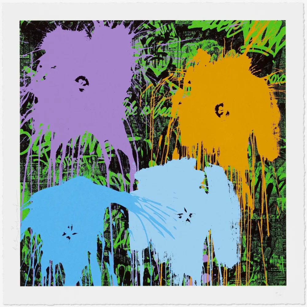 丝网印刷 Mr. Brainwash - Flowarh$ (IIA)