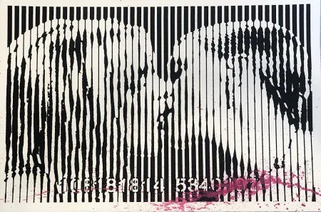 丝网印刷 Mr. Brainwash - Freedom Kiss (Pink Splash)