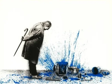 丝网印刷 Mr Brainwash - Glitch - Blue, 2018  