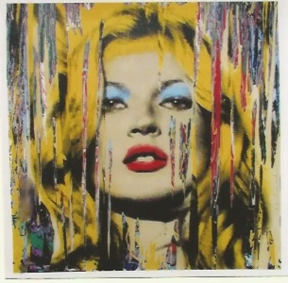 丝网印刷 Mr. Brainwash - Kate Moss